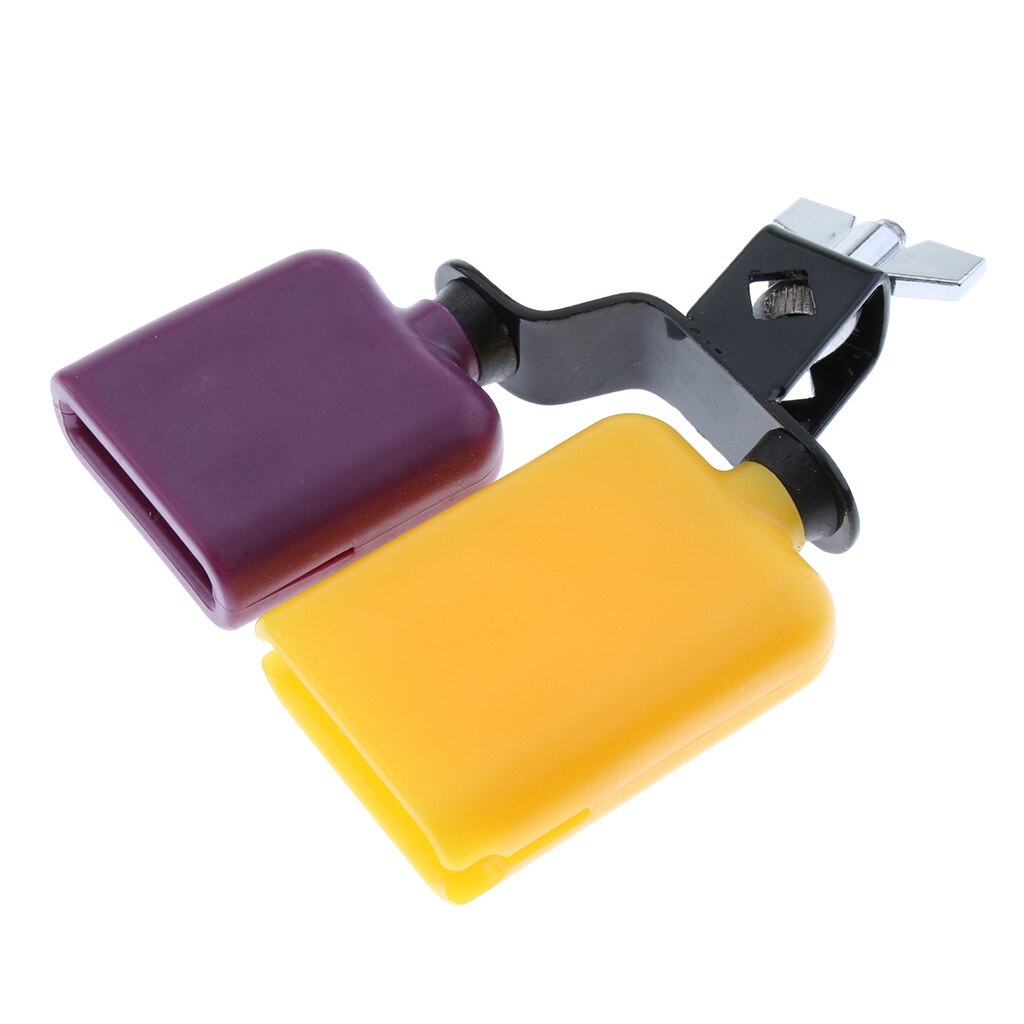 Multicolor Cow Bell Plastic Cowbell Cattlebell Drum Set Kit Percussion Parts