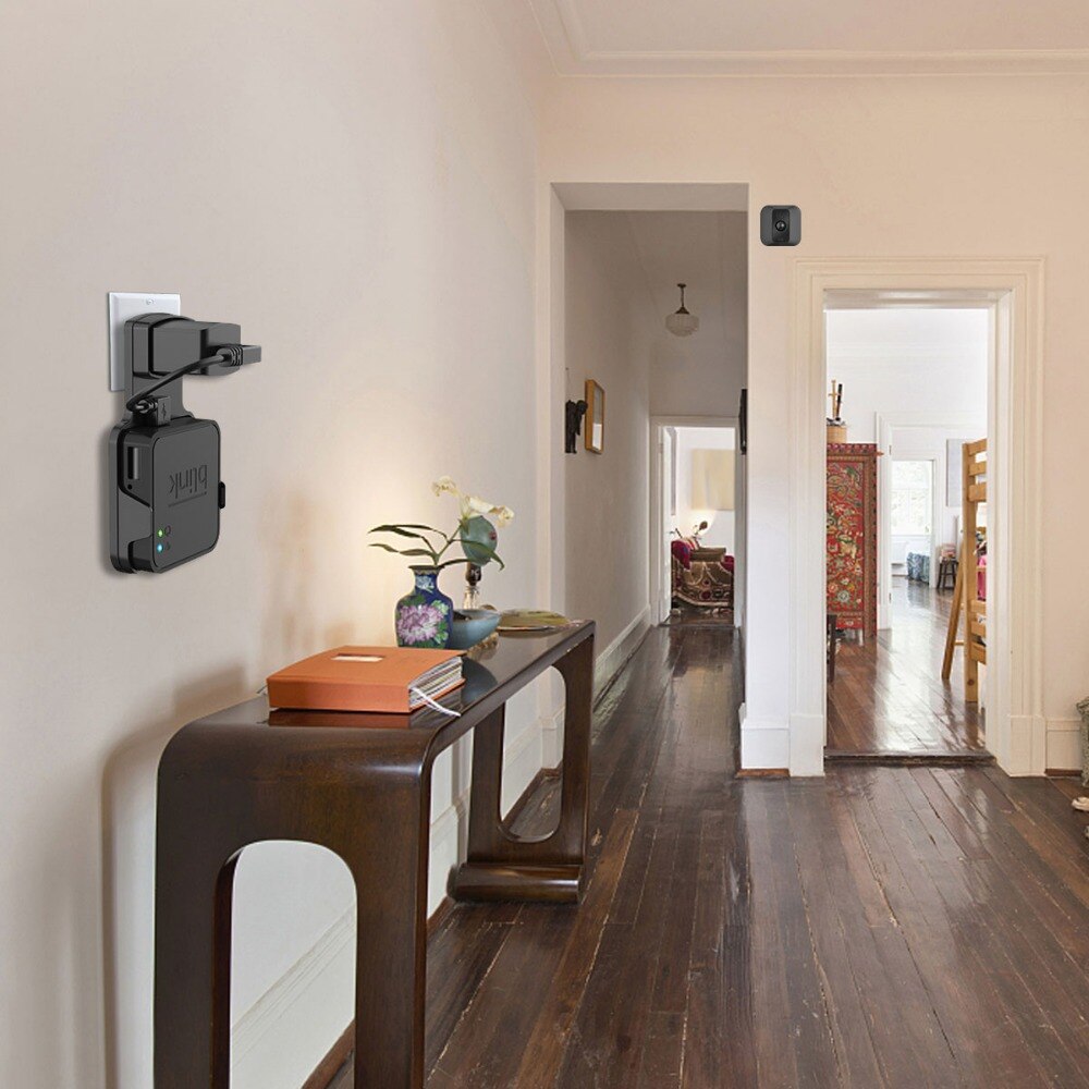 Outlet Wall Mount for Blink Sync Module with Cables for Blink XT Outdoor and Indoor Home Security Camera Accessories