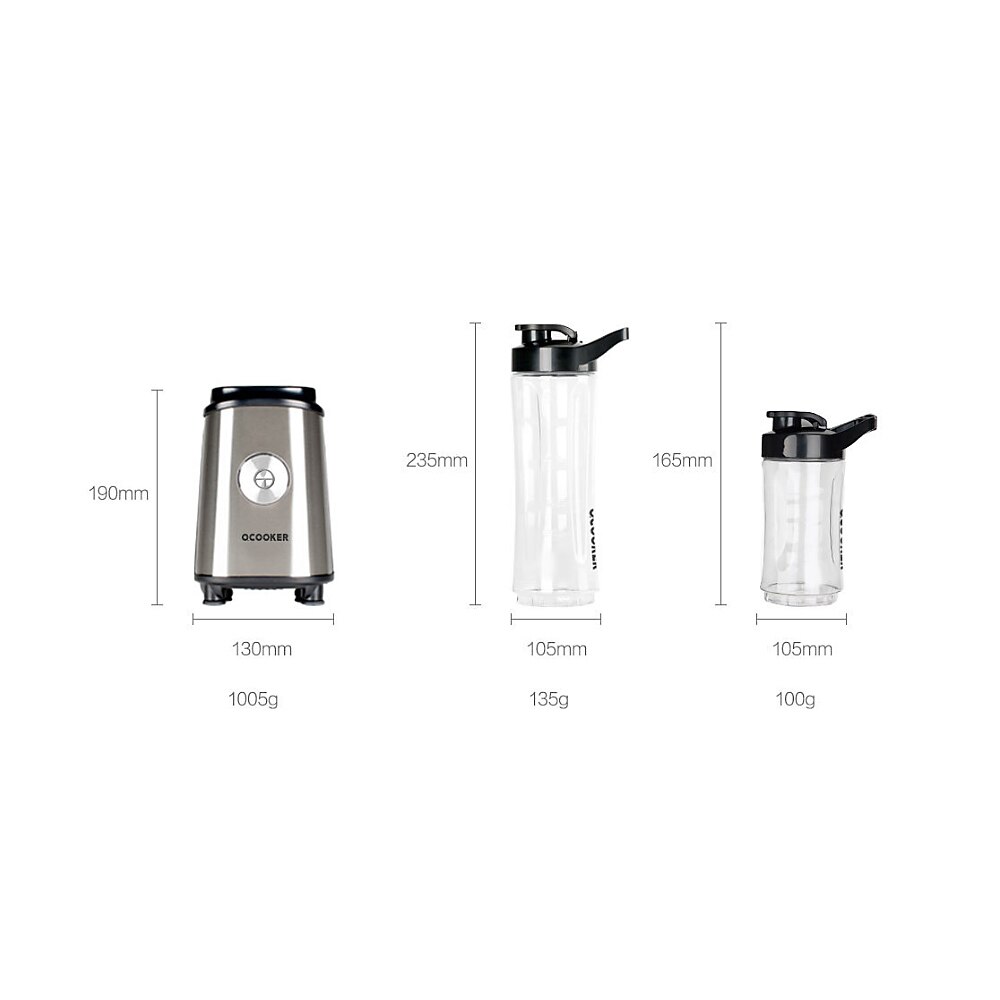Exprimidor móvil Xiaomi Ocooker, máquina de cocina para frutas y verduras para bebés, interruptor de punto 304 de acero inoxidable, máquina para sopa de 8 segundos
