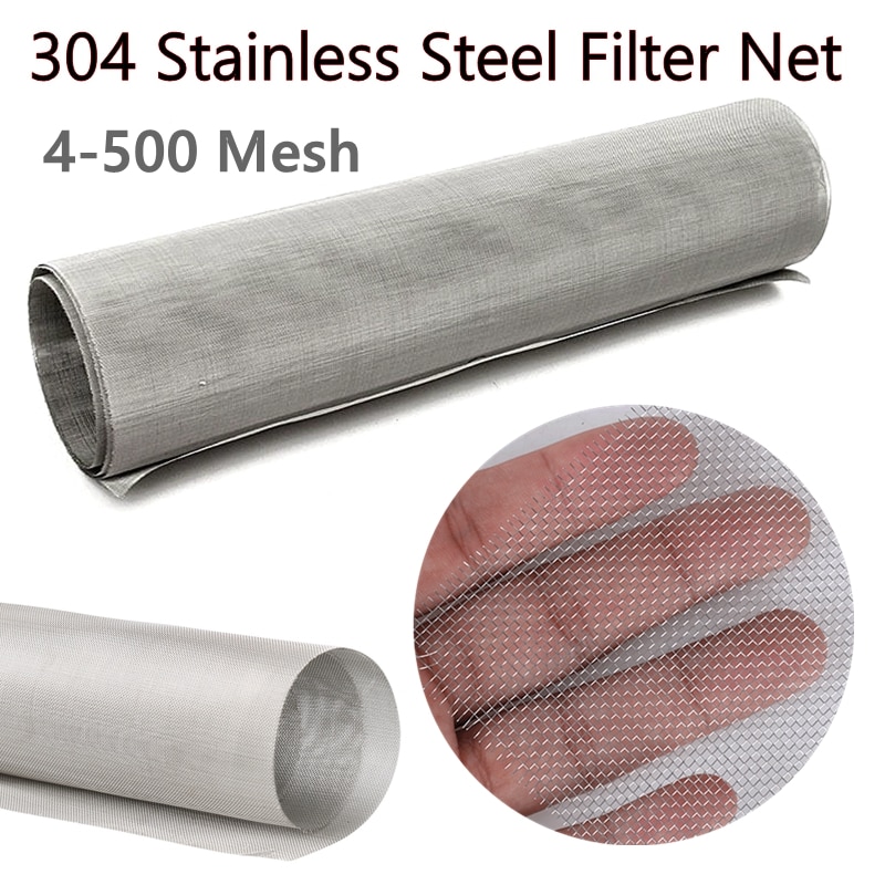4-500 mesh metalen filternet van voedingskwaliteit 304 roestvrij staal voor thuis, keuken, water, voedsel, bonenpoeder, oliefilter, filtratie