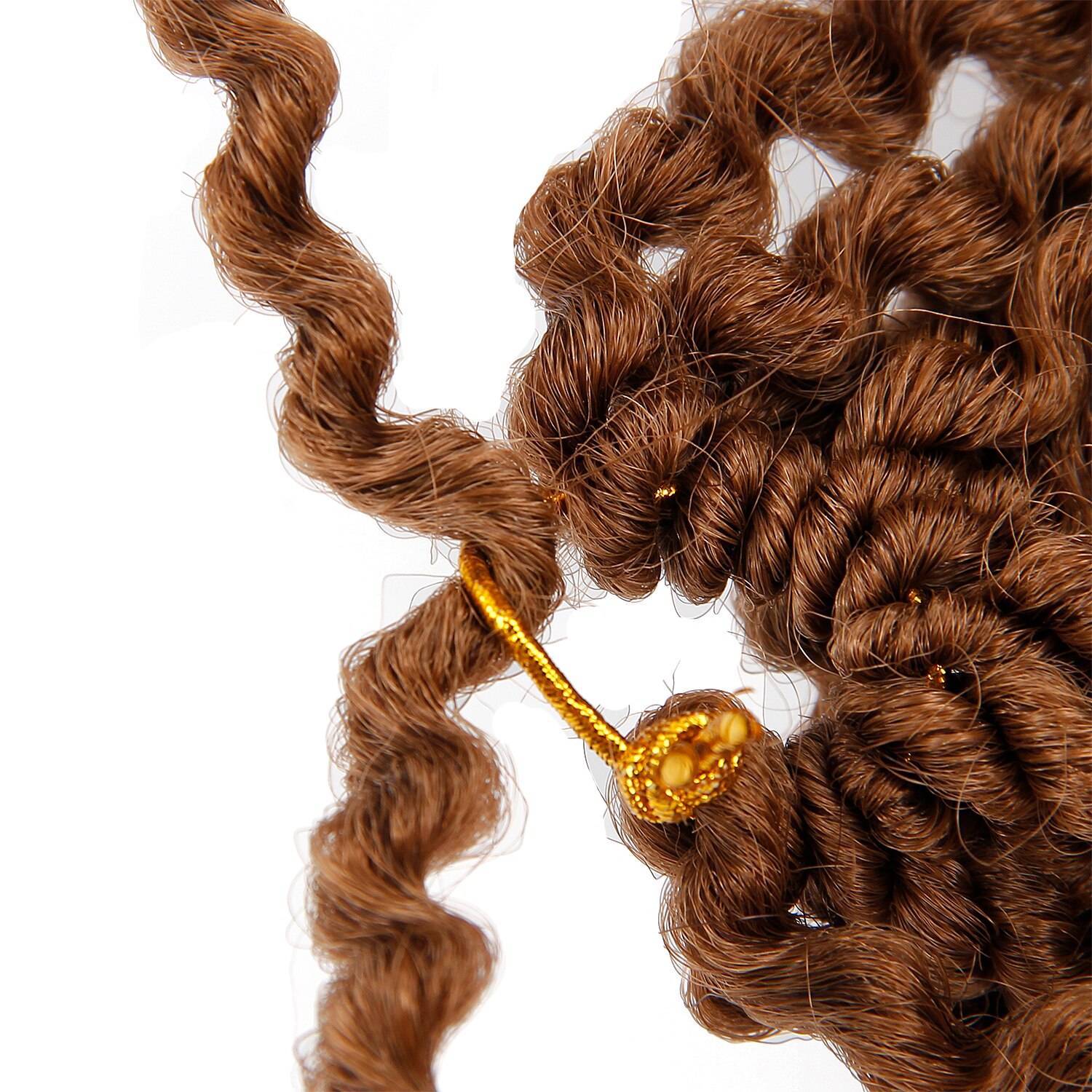 Crochet Braids Expression Braiding Hair Faux Locs Curly 24 Inch Double End Red Brown Black Piece Hair Extension