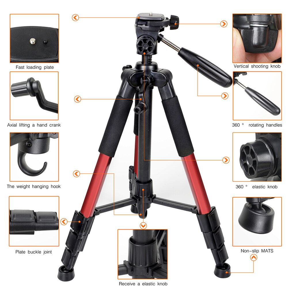 ZOMEI – trépied d&#39;appareil photo numérique Portable de voyage , en aluminium, avec tête panoramique, pour Canon, Nikon, Sony, SLR, DSLR, Q111, en Stock