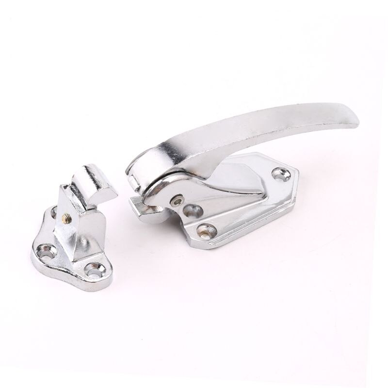Zinc Alloy Door Handle Lock Spring Loaded Pull Handle Latch For Oven Refrigerator Freezer Door Handles