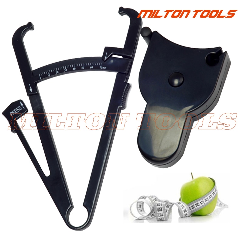 Health Care Skinfold Body Fat Caliper Body Fat Tester with body mass Tape with Measurement Chart Body Health Tool