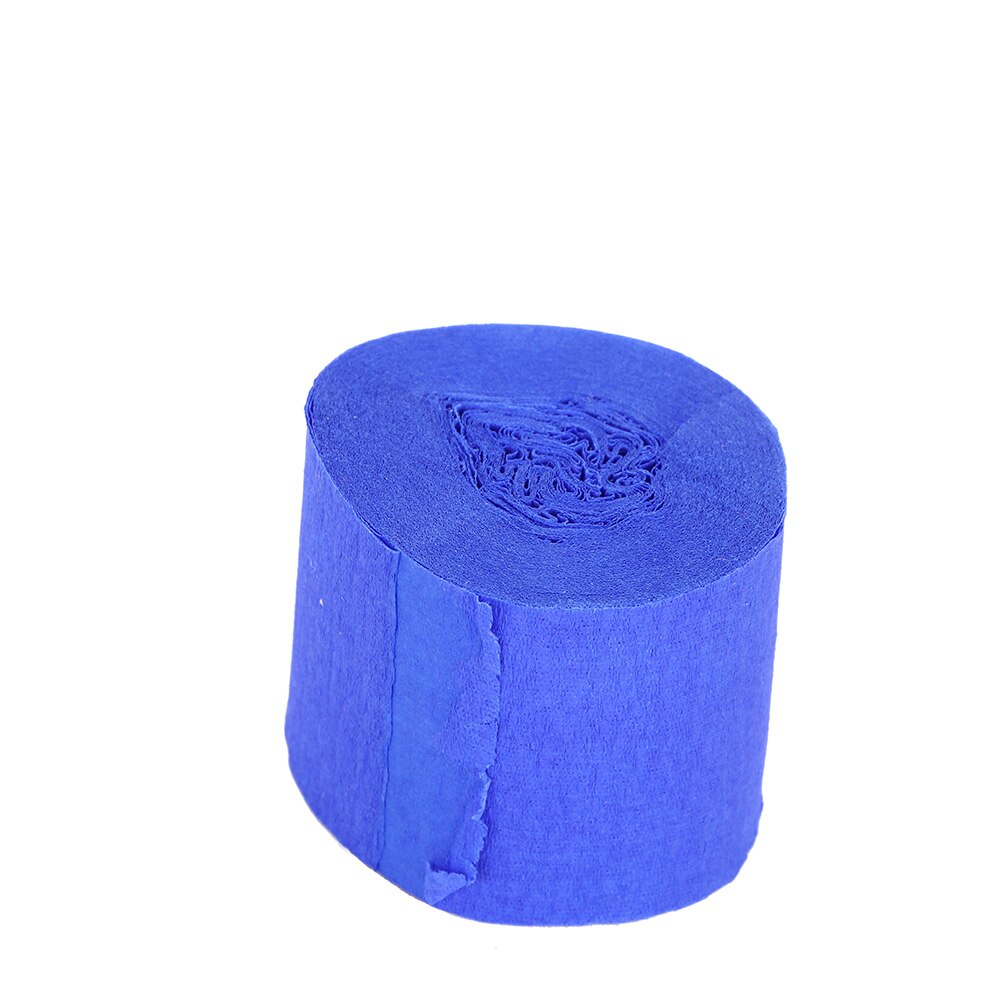 Emballage de fleurs en papier crêpe plissé 1 rouleau | Artisanat bricolage pour Scrapbooking, décoration pour Festival anniversaire, noël, 3.5cm * 10m: dark blue
