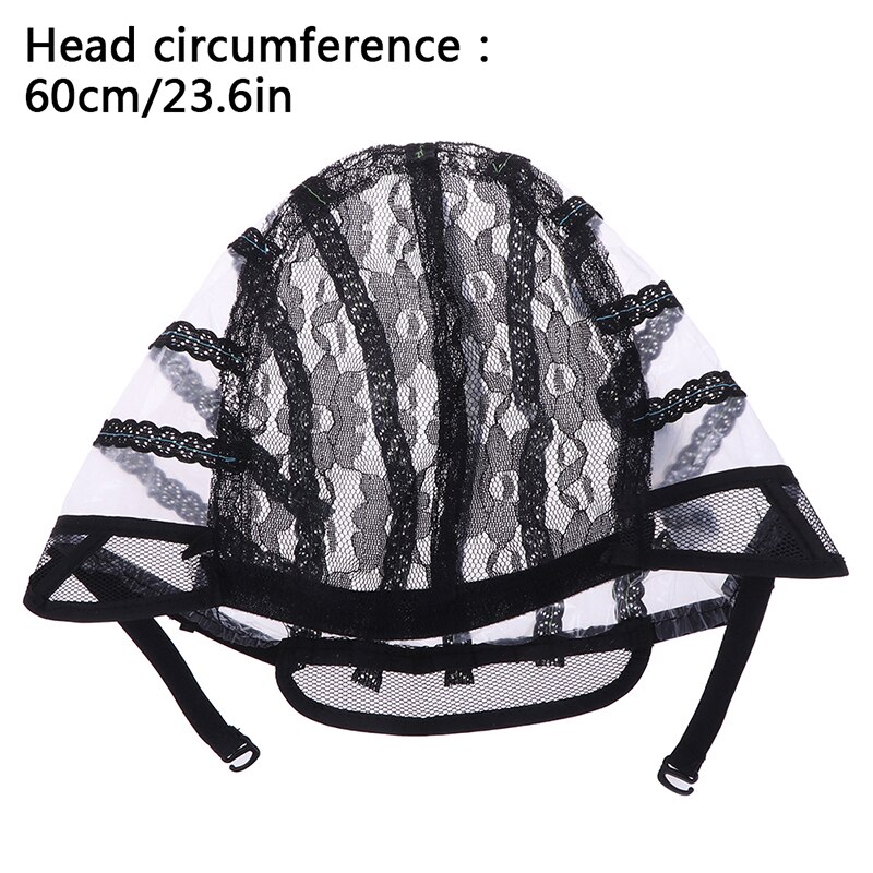 6 Style Glueless Wig Caps Hair Net Hairnets Lace Wig Cap For Making Wigs With Adjustable Strap On The Back Weaving Cap: 5