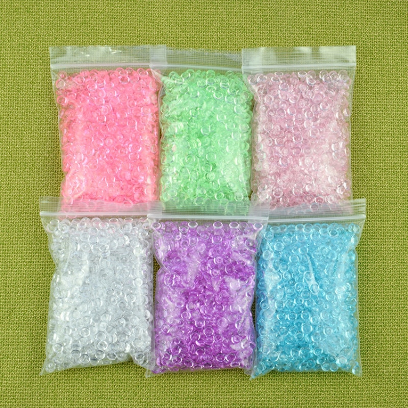 20g bricolage moelleux Slime argile Anti Stress jouet Fishbowl perles en plastique acrylique Vase poisson bol remplisseur jouets artisanat partie approvisionnement
