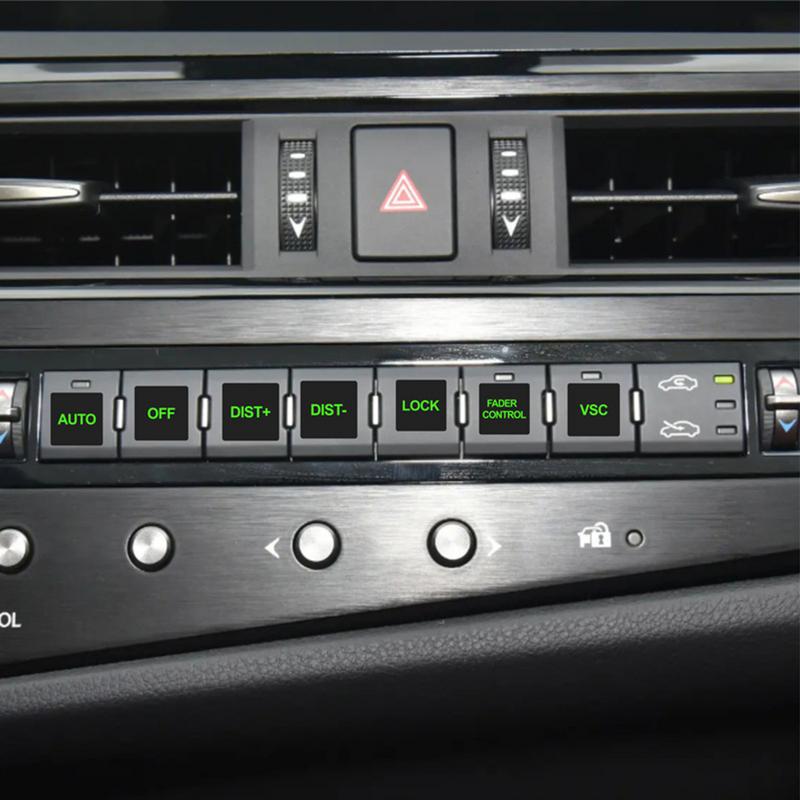 Unbenutzte Auto-Knopf-Aufkleber, Ich bin Dunkeln leuchtende, wasserdichte Auto-Aufkleber, Auto-Innenzubehör, Schaltungsplatten-Etikett für