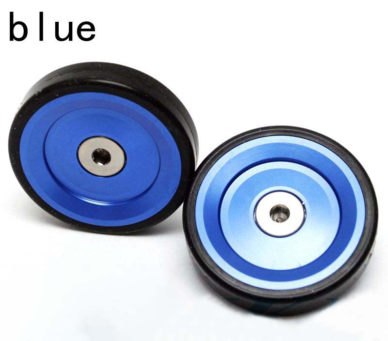 26g EasyWheel Für Brompton Fahrrad Easywheels Racks 46mm Aluminium Legierung CNC Einfach rad mit Schrauben Ultraleicht Staubdicht 6 farben: blue