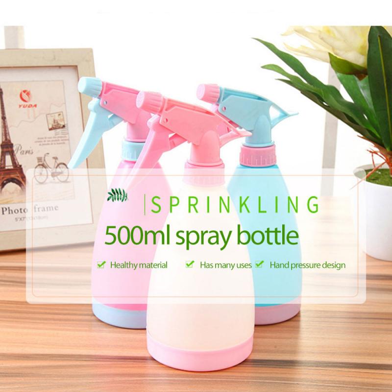 500ml Portable Garden Spray Bottle Mini Plastic Sprayer Garden Balcony Plant Watering Spray Bottle Gardening Watering Can