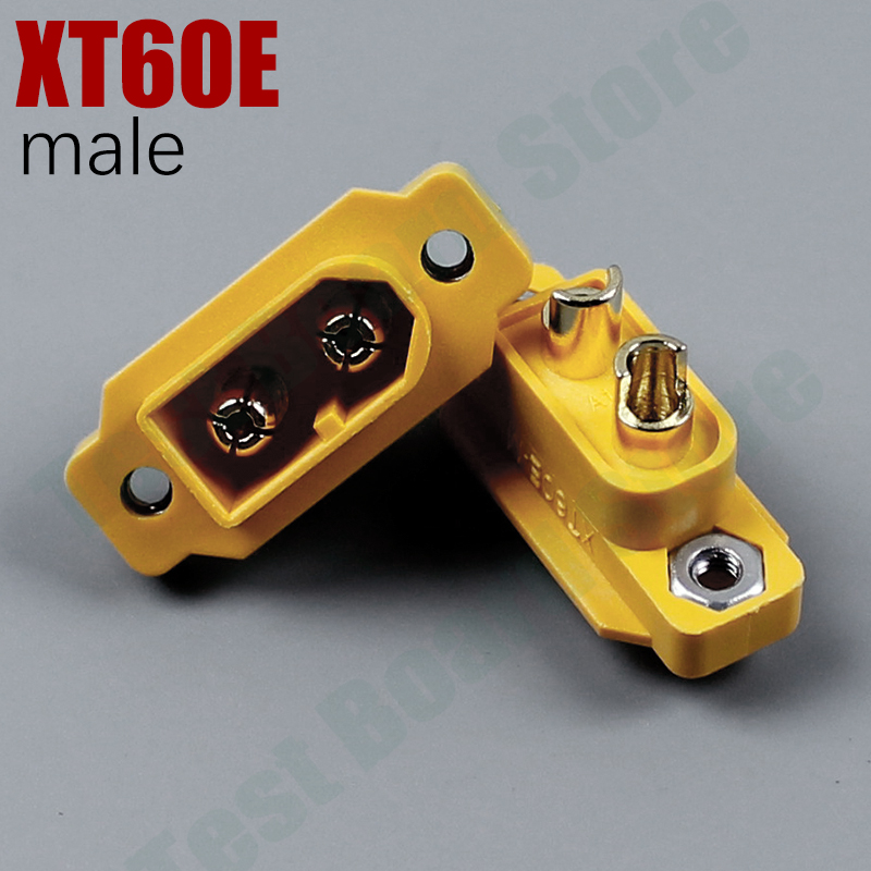 1 Stuk Xt60e Mannelijke En Vrouwelijke Stekker Batterij Aansluiting Adapter Messing Vernikkelde Power Connector, Geschikt Voor Rc