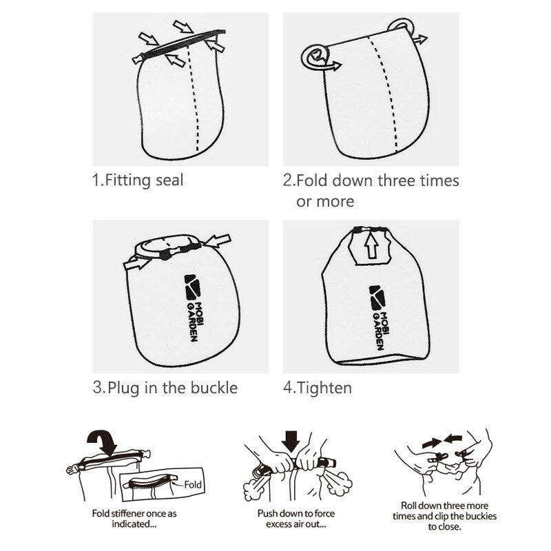 FST01-01A Outdoor VC Waterproof Drying Bag Upstream Drifting Bag Outdoor Kayak Drifting Bag 5L10L 20L 30L