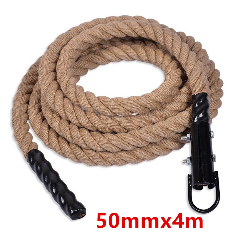 50mm*3m/4m/5m/6m Durable Climbing Rope Training Fitness Comfortable Grip Gym Fitness Muscle Strength Training Equipment A9225: 50mmx4m