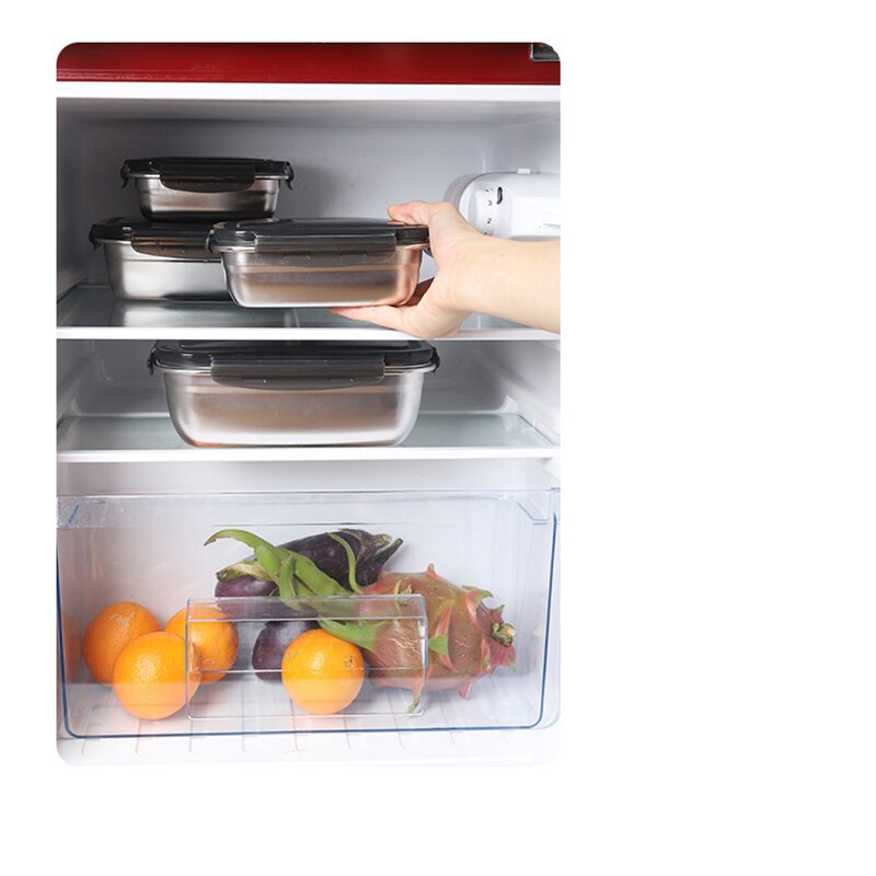 Fiambrera térmica aislante con asa de acero inoxidable, caja Bento con aislamiento al vacío, caja de viaje, senderismo, Camping, caja de comida