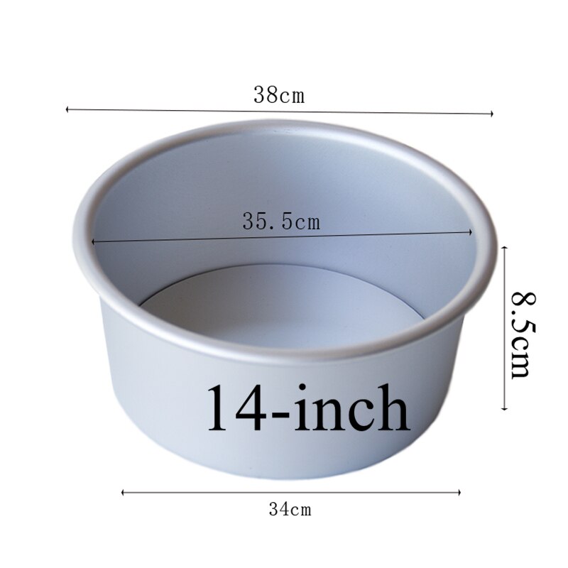 Round Cake Pan with Removable Bottom Anodized Aluminum Round Wedding Birthday Baking Cake Tin Cheesecake Pan Chiffon Cake Mold