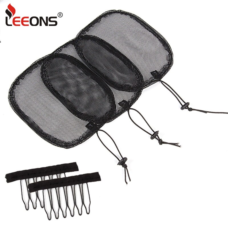 , moño para el pelo, coleta, gorro de peluca para hacer pelucas, Kit de red para el pelo, cola de caballo Afro DIY con cordón de correa ajustable