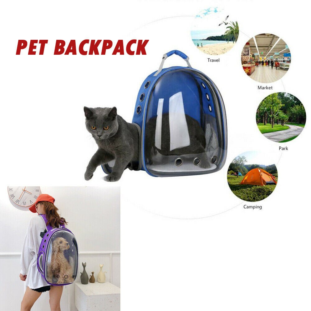 Astronauta Gato perro portador mochila bolsa de viaje bolsa de la cápsula espacial transpirable al aire libre bolsa de transporte
