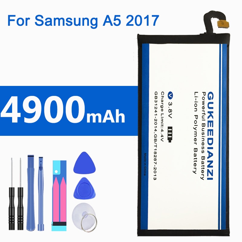 GUKEEDIANZI batterie d'origine pour Samsung Galaxy A5 ) A520 A520F EB-BA520ABE 4900mAh batterie de remplacement