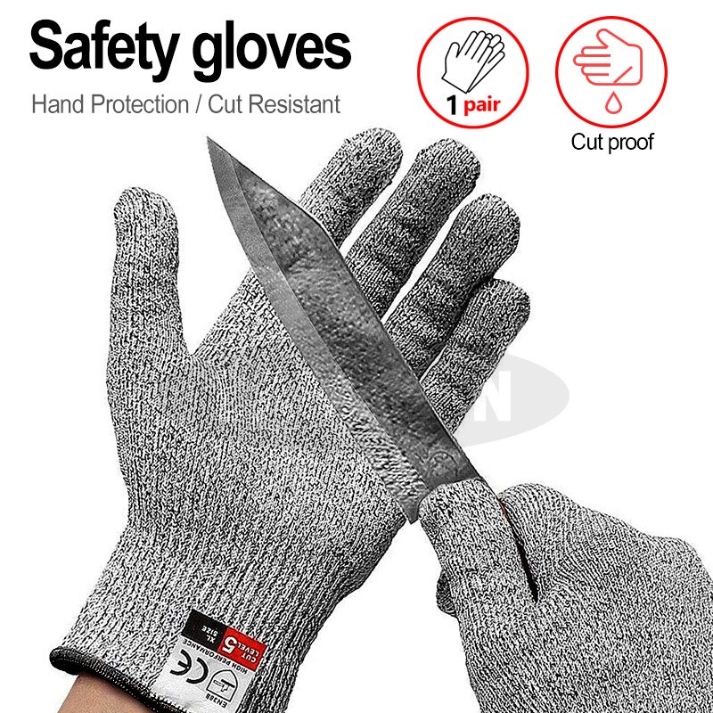Grade Niveau 5 Veiligheid Handschoenen Anti Cut Proof Anti Cut Keuken Handschoenen Voor Vis Vlees Snijden Veiligheid Snijbestendige handschoenen