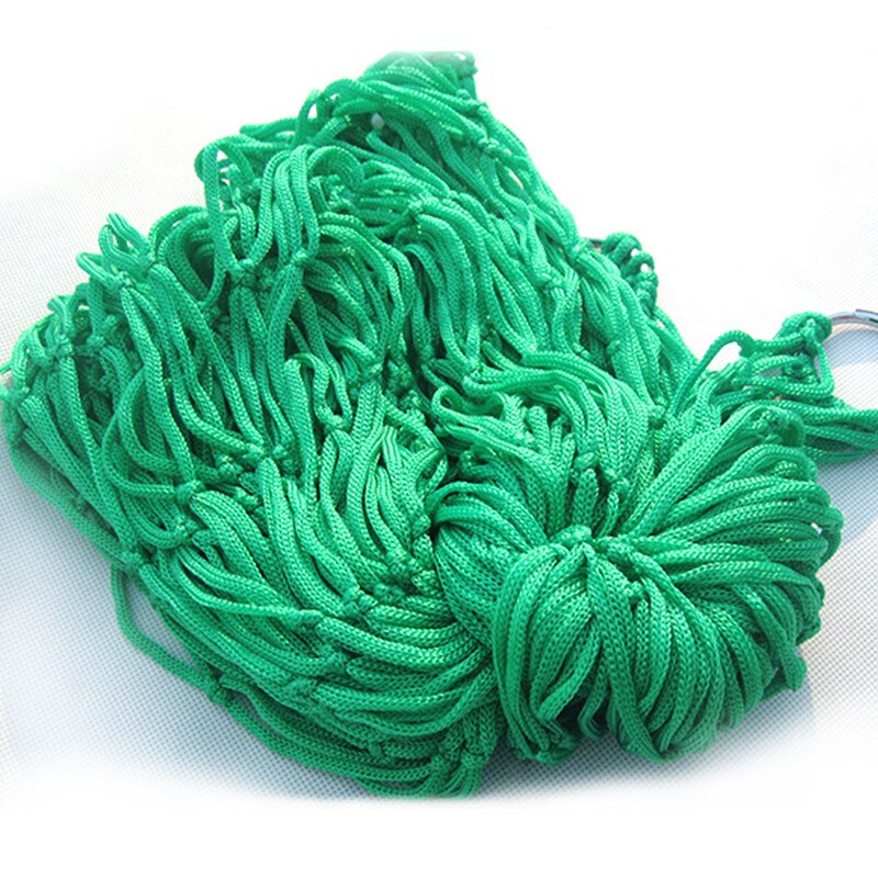 Portable Hammock Hamaca Swing Nylon Mesh Sleeping Bed Hanging Chair For Outdoor Patio Travel Beach Leisure Swing: Green