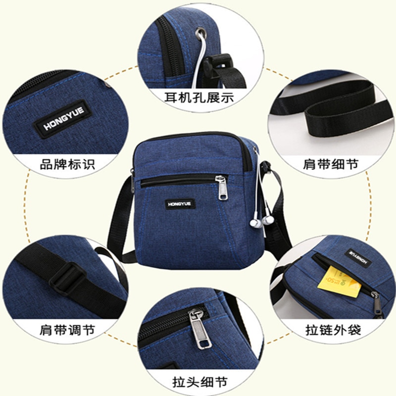 Sac de messager pour hommes sacs à bandoulière sac de voyage homme sac à main petit sac à bandoulière pour les affaires de travail