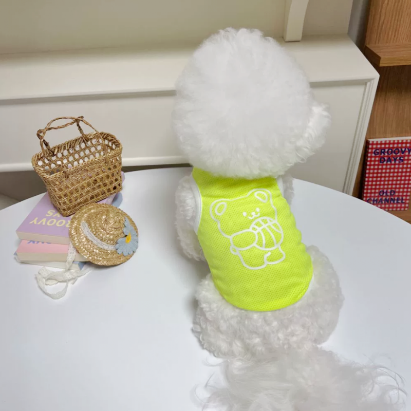 Camiseta para perros, chaleco para mascotas, ropa de primavera y verano para perros, camiseta interior para perros de oso sólido, camisas para cachorros de Chihuahua Bichon, disfraz para perros y niñas