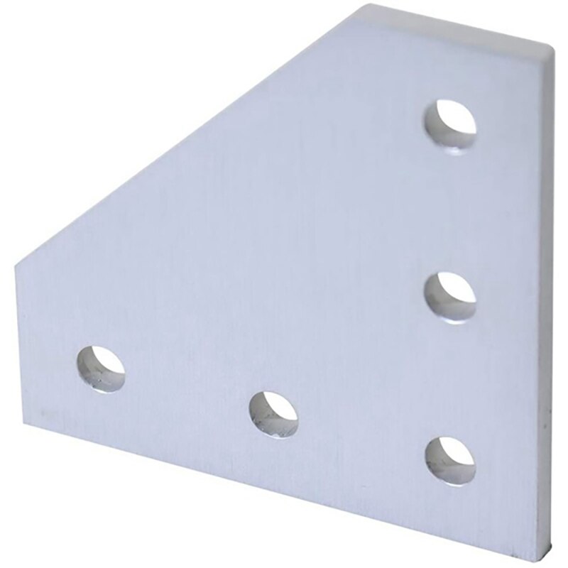 12 Teile/los 3D Drucker L-Förmigen Aluminium 5 See 60X60mm Anschluss Platte für V-Mutter/L-Mutter Aluminium Extrusion