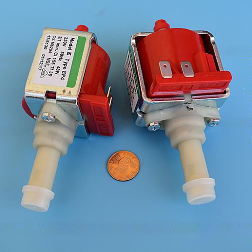 Ep4 magnetpumpe lille flow vandpumpe  ac 230v stabil stempelpumpe til espressomaskine, rengøring, maks. tryk 19.00 bar
