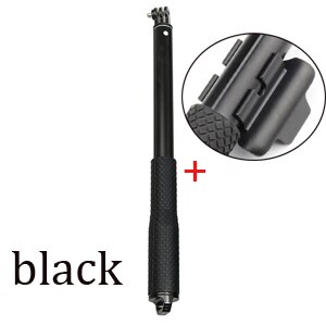 Aluminium 43 "Go Pro Hero 9 Einbeinstativ Selfie Stick + Fernbedienung clip halter Für GoPro hero 8 7 hero 5 zubehör: black X clip