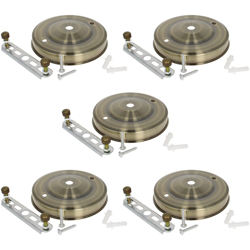 3/5Pcs Pendant Lamp Base Plate Lighting Accessories Ceiling Light Plate Kit Chassis Base 105x23mm For DIY Household Home Lights
