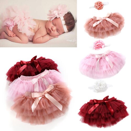 WenaZao – vêtements de danse de Ballet pour -né fille, jupe de petti Tutu, accessoire Photo pour -né, ensemble bandeau
