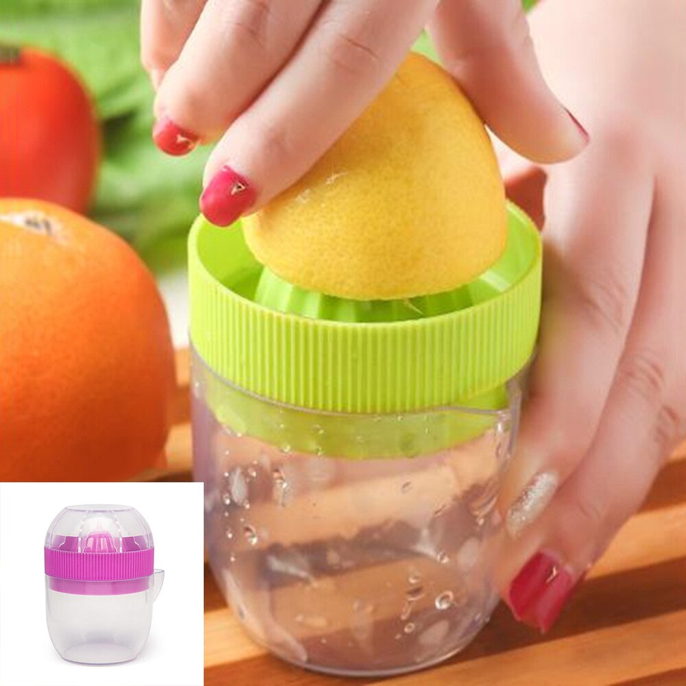 125 ml personal practical manual mini juicer portable home small juicer lemon squeezer Breakfast kitchen gadgets Random colors