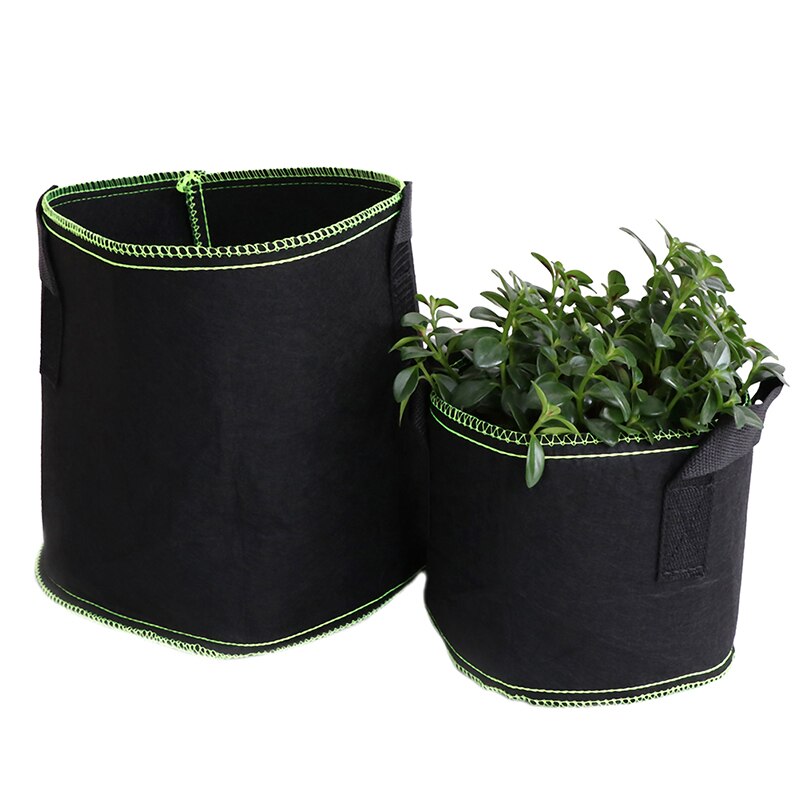 1/2/3/5/7/10 gallon svart filtkrukor trädgårdsväxt växtpåse container