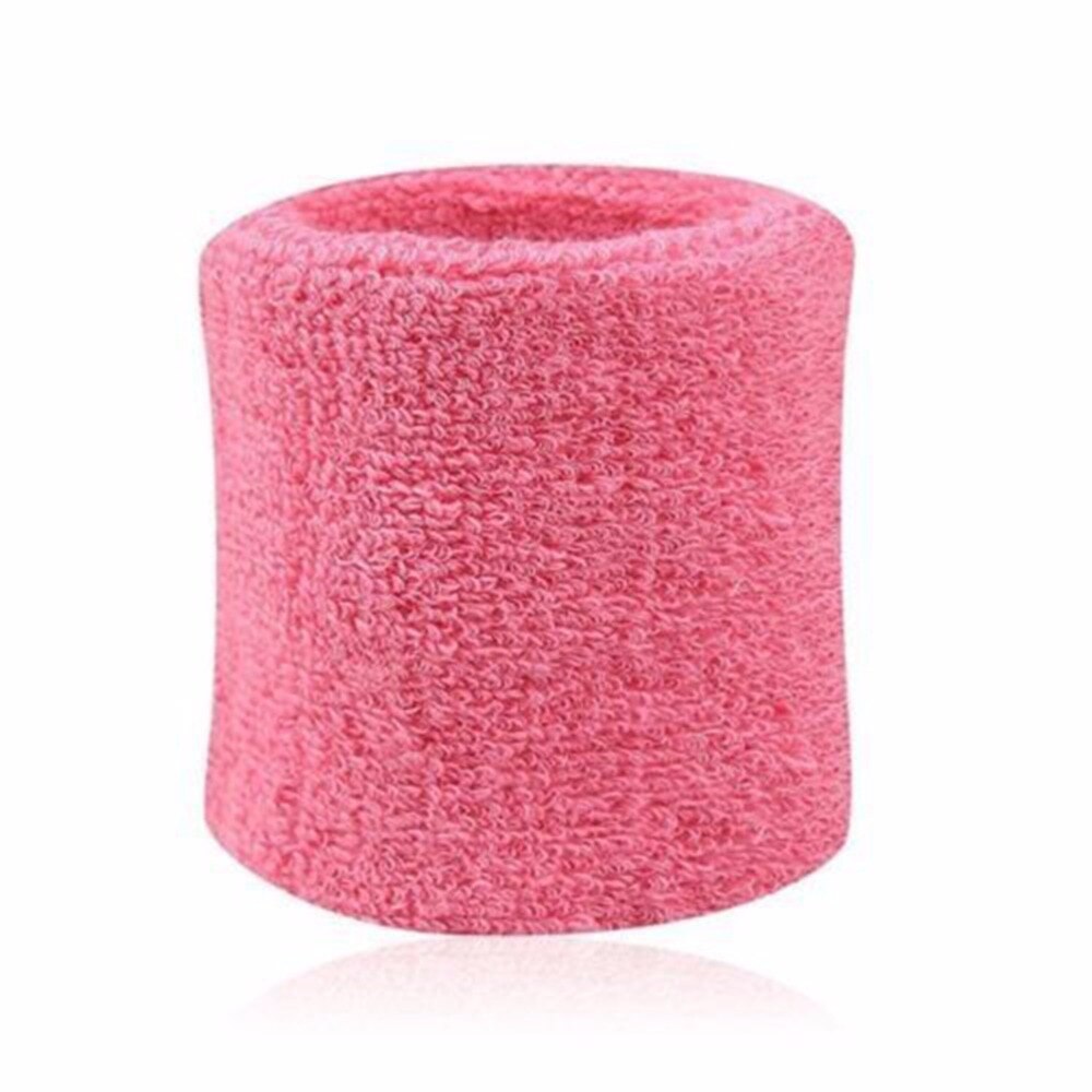 Colorful Cotton Unisex Sport Sweatband Wristband Wrist Protector 2PCS Running Badminton Basketball Brace Terry Cloth Sweat Band