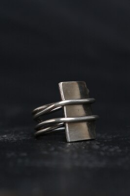 Rustfritt stål viking enkel ring vintage hammer retro punk klassisk ring mannlig finger kjærlighetssmykker for mann osr 526