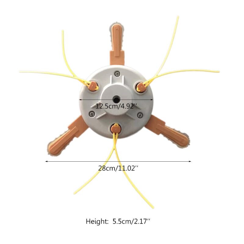 Tondeuse à gazon double usage Nylon foin tondeuse lame tête Kit désherbeur travail jardin pelouse accessoires outil 63HF