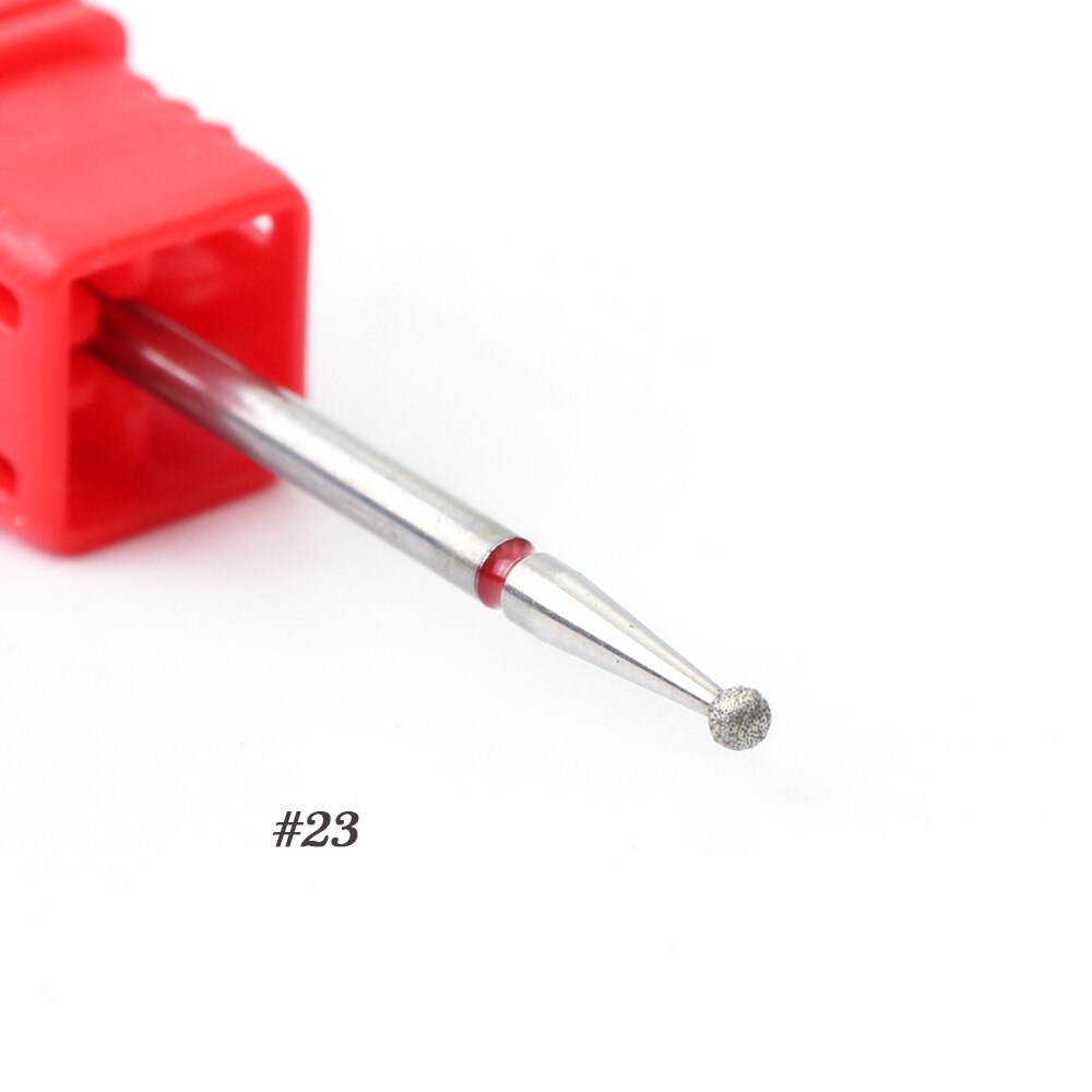 1pcs Nagel Boren Diamant Bal Hoofd Cuticle Cutter voor Manicure Nail Care Pro Elektrische Rotary Burr Molen Machine gereedschap BE23-30: 23