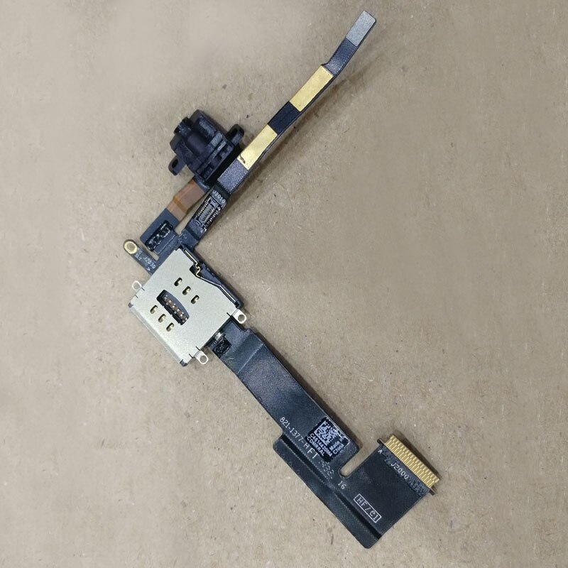 Headphone Jack Flex Kabel Voor Ipad 2 Ipad 2 A1395 A1396 Oortelefoon Audio Connector Sim Kaartlezer Slot Lade Houder 3G Wifi Verison