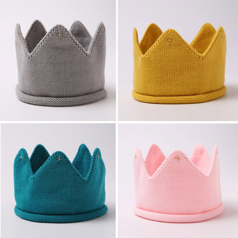 Knit Kroon Baby Hoofdband Baby Baby Tulband Hoofdbanden Voor Meisjes Kids Peuter Prinses Haarband Haarband Baby Haar Accessoires