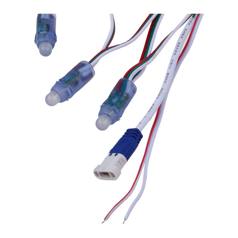 50 x 12mm led modul rgb  ws2811 digital pixel adresserbar led strip vandtæt 5v