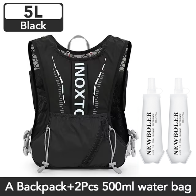 Inoxto leichte Lauf Rucksack Trink weste, geeignet für Fahrrad Marathon- wandern, ultraleicht und tragbar 5l