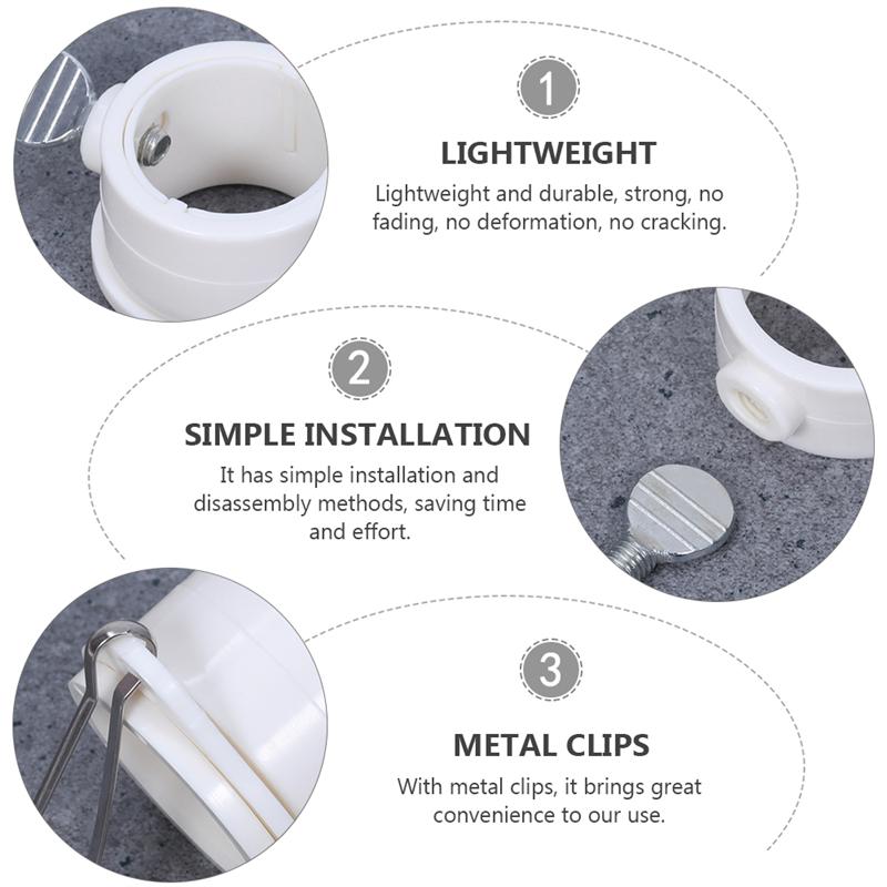 4Pcs 1 Inch Premium Flag Pole Parts Flagpole Mounting Rings Flag Fasteners Flag Pole Rings Flag Accessories Garden Flagpole Flag