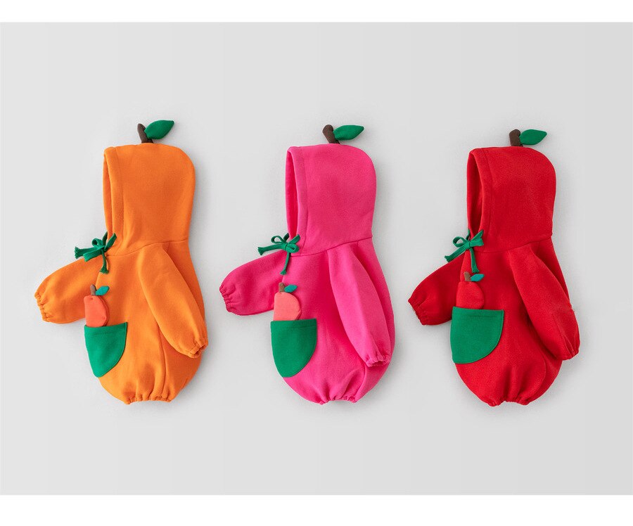 2021 nuovo primavera addensare fodera corpo per bambina tuta per bambini in cotone cartone animato con felpa con cappuccio abbigliamento per bambini