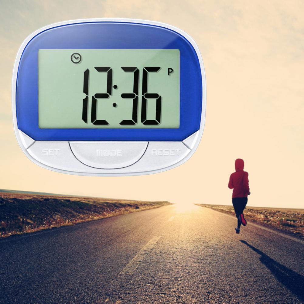 Step Counter Digits Display High Clearly Accessory Distance Counting Calories Step Counter with Clip for Elder