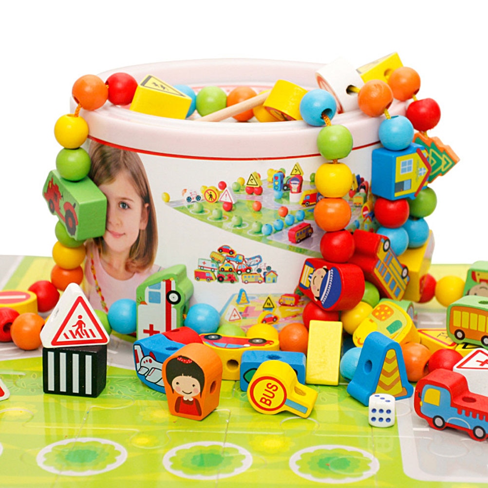 124piece Urban Traffic Beaded Rope Game Toy Childr... – Grandado