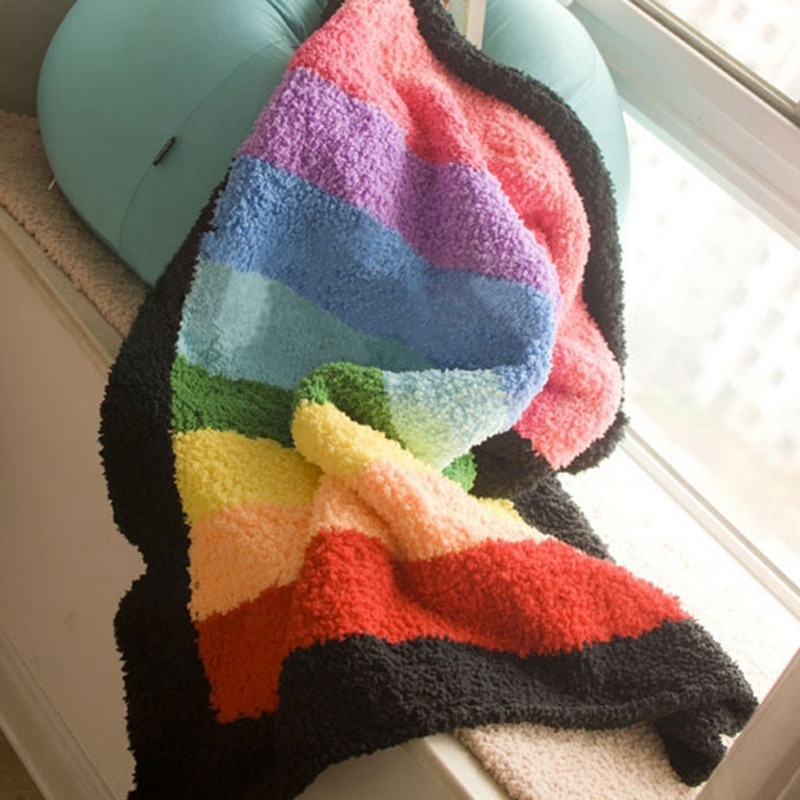 Mjukt slätt garn babystickning ullgarn tjockt garn fiber sammetsgarn handstickat ull virkgarn för gör-det-själv-tröja