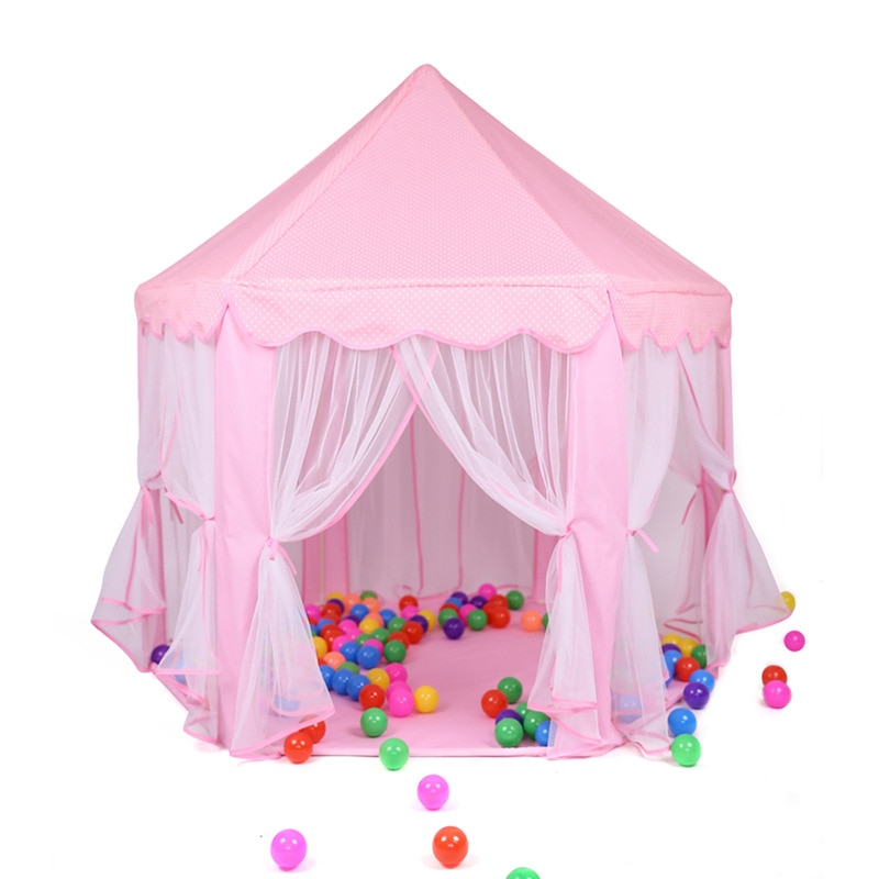 Girl Princess Castle Foldable Tents Playhouse Ball House Children Playing Sleeping Toy Tent Indoor Outdoor Portable Tent Y40