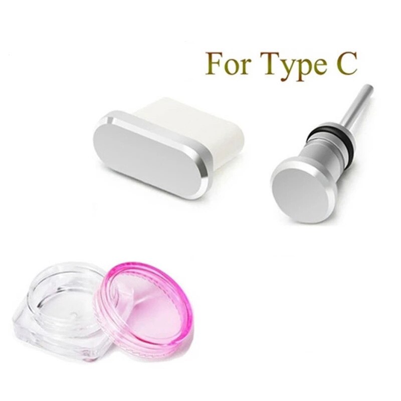 Type-C Dust Plug USB Charging Port Protector matel Dust Plug Cover for Samsung Huawei mate 30 pro Xiaomi cc9 Phone Accessories