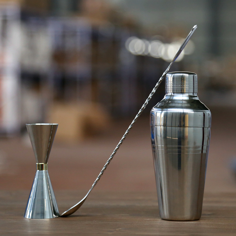 Cocktail Shaker Bar Set 3 Stuks Rvs Japanse Stijl Drie Sectie Baron Shaker Cocktail Bar Gereedschap