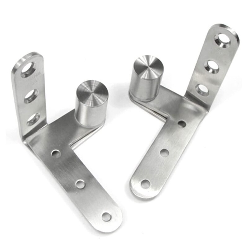 N0HB Stainless Steel Door Hidden Hinges Adjustable Top &amp; Bottom Pivoted Hinges Heavy Duty Door Fittings for Wooden Door